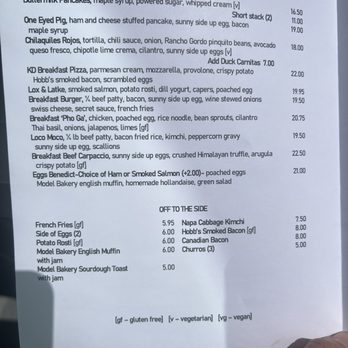 Kitchen Door - Menu March 2023 - Cocktail Bars Near Me - Napa, California