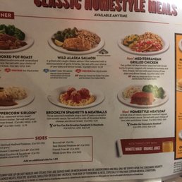 Examples of dinner entrees