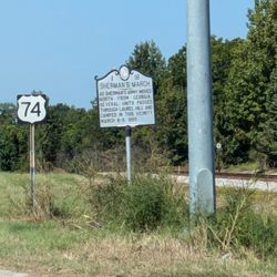 Sherman's March Historical Marker - Sherman's March Historical Marker, Laurel Hill