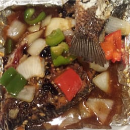 Photo of Yummy Restaurant - Arcadia, CA, United States. Fried whole sole fish in black sauce