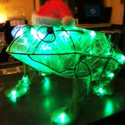 Christmas Frog in French Bistro...made me smile Christmas Frog in French Bistro...made me smile