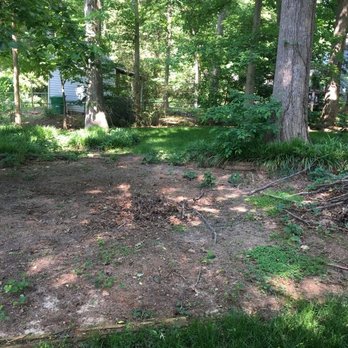 Get Ready Mow - Landscaping pit project - Before - Lawn Services Near Me