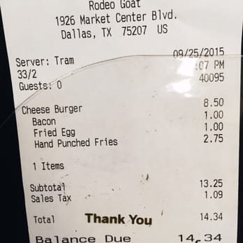 Rodeo Goat - Not bad! Huge portion. - Burgers Near Me - Dallas, Texas Rodeo Goat - Not bad! Huge portion. - Burgers Near Me - Dallas, Texas