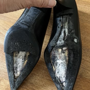 Kapalama Shoe Repair - Before the fix - soles were cracked and I peeled them off. - Shoe Repair Near Me - Honolulu, Hawaii Kapalama Shoe Repair - Before the fix - soles were cracked and I peeled them off. - Shoe Repair Near Me - Honolulu, Hawaii