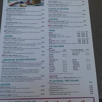 Bahama Breeze - Drink menu - Latin American Near Me - Charleston, South Carolina Bahama Breeze - Drink menu - Latin American Near Me - Charleston, South Carolina