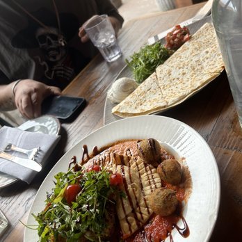 The Refuge - Chicken Sofrito Quesadilla - Latin American Near Me - Melville, New York The Refuge - Chicken Sofrito Quesadilla - Latin American Near Me - Melville, New York