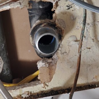 Bright Side Plumbing - New sewer under kitchen sink - Plumbing Near Me