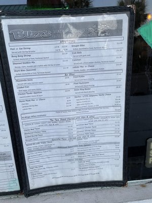 Menu photo 5 Buzz's Roost Carolina Beach, NC