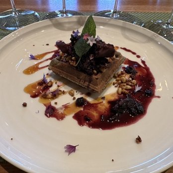Stag's Leap Wine Cellars - Buckwheat waffle and duck confit - Wine Tours Near Me - Napa, California