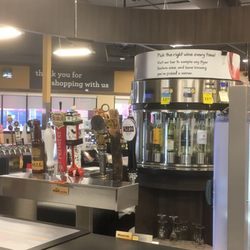 Safeway Liquor Store - Recently added wine tasting and beer growler/howler filling station.