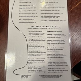 Drink Menu