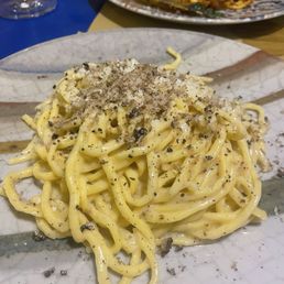 Cacio de Pepe with truffle Cacio de Pepe with truffle