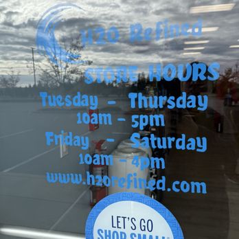 H2O Refined - Hours of operation - Water Stores Near Me - Poulsbo, Washington