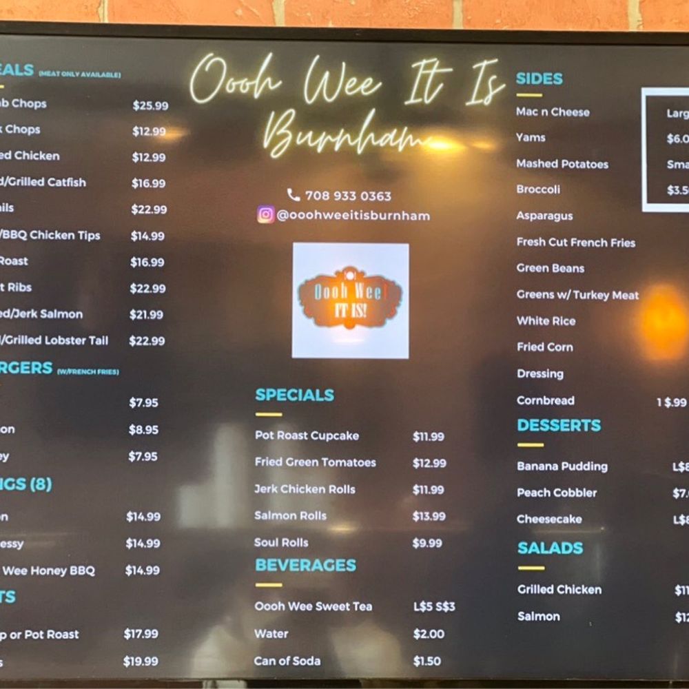 OooH Wee Sweet Tea - Menu - Southern Near Me - Burnham, Illinois OooH Wee Sweet Tea - Menu - Southern Near Me - Burnham, Illinois