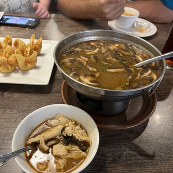 Thai Time Thai and Sushi Restaurant - Large Tom Yum Soup Crab Rangoon - Thai Near Me - Jackson, Mississippi Thai Time Thai and Sushi Restaurant - Large Tom Yum Soup Crab Rangoon - Thai Near Me - Jackson, Mississippi