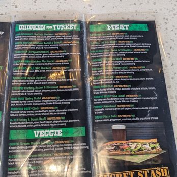 Cheba Hut "Toasted" Subs - Menu - Sandwiches Near Me - Fayetteville, Arkansas