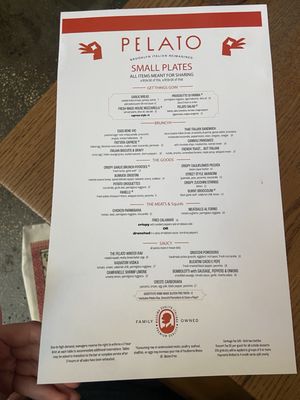 Menu photo 7 Pelato Charleston, SC