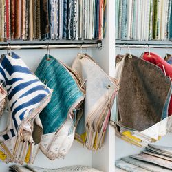 Annabelle's Fine Furniture & Interior Design - Touch and feel upholstery options from luxury manufacturers with the guidance of our professionals.
