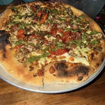 Sierra Nevada Taproom & Restaurant - Chicken bacon pesto pizza - Breweries Near Me - Chico, California Sierra Nevada Taproom & Restaurant - Chicken bacon pesto pizza - Breweries Near Me - Chico, California