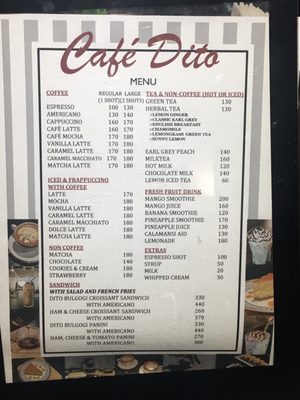 Menu photo 1 Cafe Dito Mabalacat, PAM