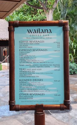 Menu photo 2 Wailana Pool Bar & Coffee Bar Kapolei, HI Menu photo 2 Wailana Pool Bar & Coffee Bar Kapolei, HI