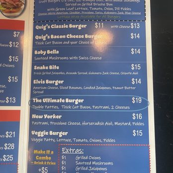 Quig's Meats & Eats - Burgers Near Me - St Johns, Florida