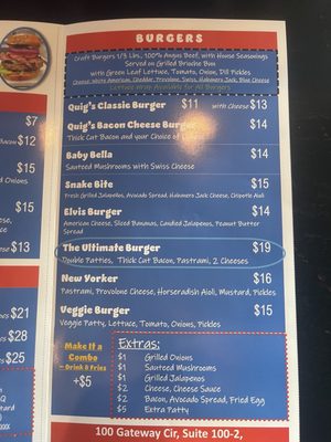 Menu photo 2 Quig's Meats & Eats St Johns, FL Menu photo 2 Quig's Meats & Eats St Johns, FL