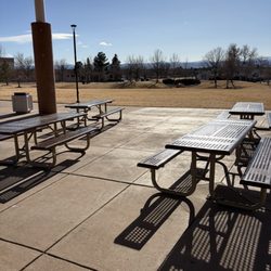 Shaded seating available.