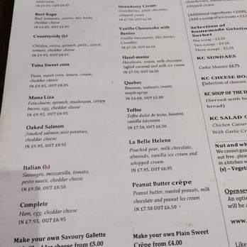 Kensington Creperie - Menu - Breakfast & Brunch Near Me - London, XGL Kensington Creperie - Menu - Breakfast & Brunch Near Me - London, XGL
