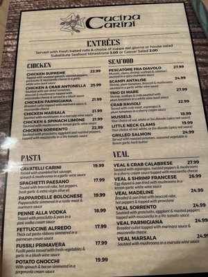 Menu photo 4 Cucina Carini Mount Laurel, NJ