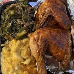 Half chicken dinner...good value!! Review coming...