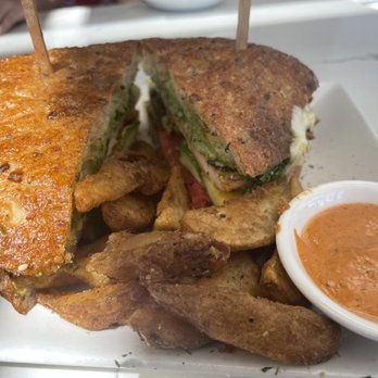 Utopia Caffe - Chicken Pesto Sandwich - Breakfast & Brunch Near Me - Tustin, California Utopia Caffe - Chicken Pesto Sandwich - Breakfast & Brunch Near Me - Tustin, California
