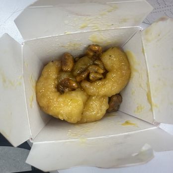 Panda Express - Honey Walnut Shrimp, box was half full. Waste of money. Do not recommend this location. - Chinese Near Me - Hayward, California