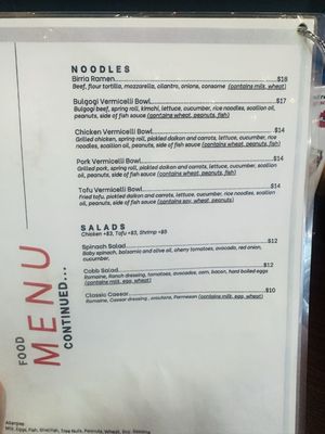 Menu photo 4 Saigon Grace Cafe Philadelphia, PA