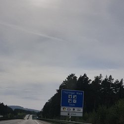 Raststätte Thüringer Wald Nord - Abfahrt