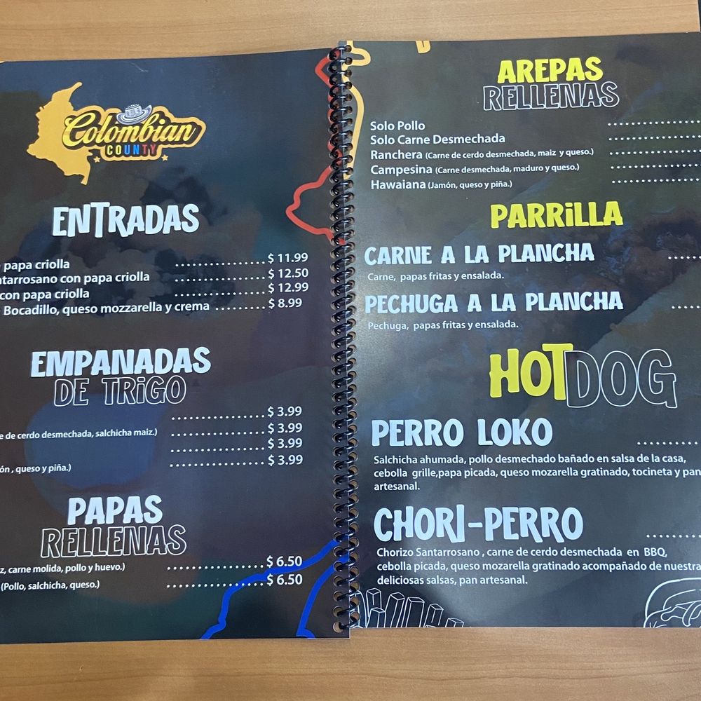 Colombian County - 12/8/2024 Menu 3 of 3 - Hot Dogs Near Me - Roy, Utah