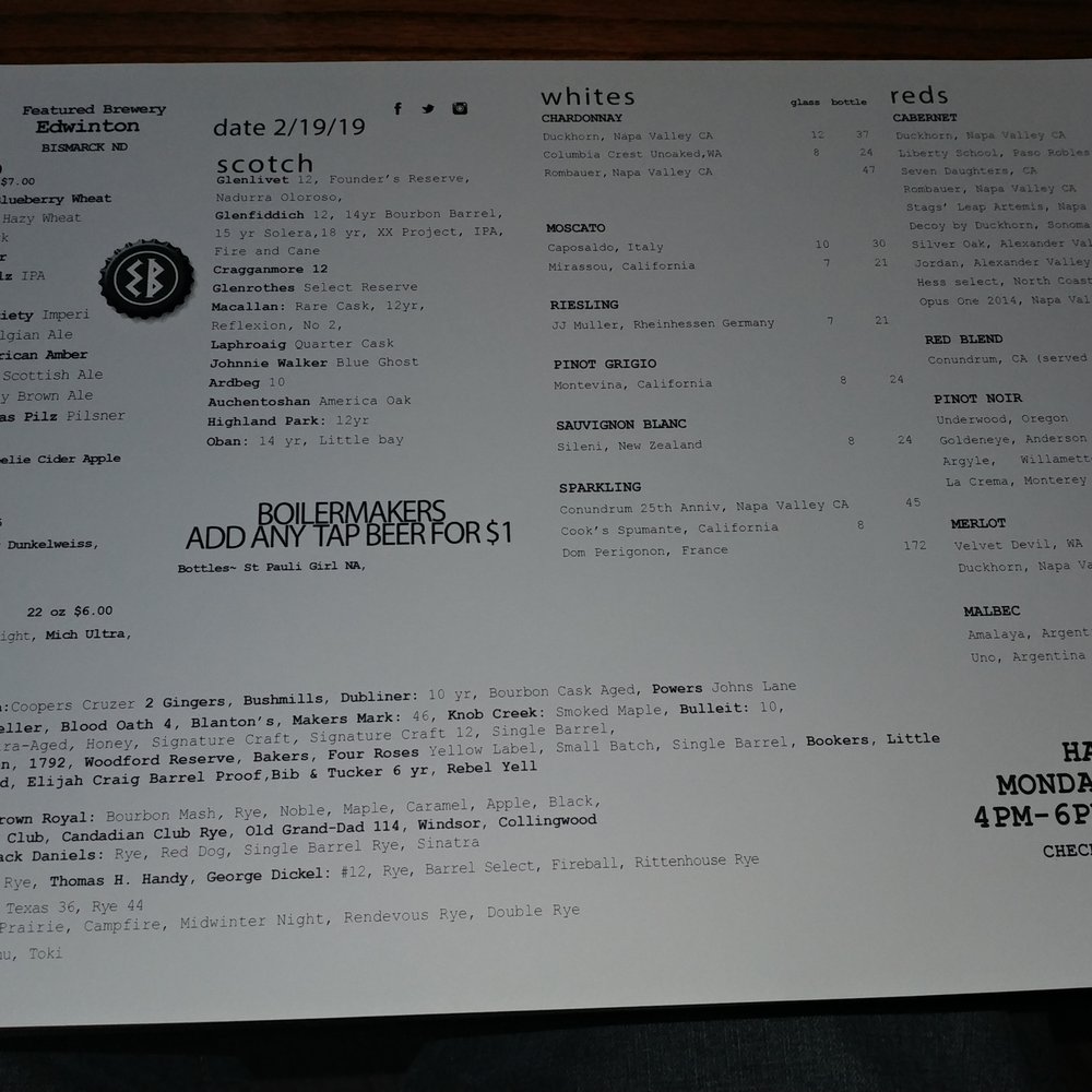 Daily menu at 40 Steak & Seafood Daily menu at 40 Steak & Seafood