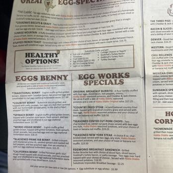 Egg Works - Other side of the breakfast menu - Breakfast & Brunch Near Me - Las Vegas, Nevada Egg Works - Other side of the breakfast menu - Breakfast & Brunch Near Me - Las Vegas, Nevada