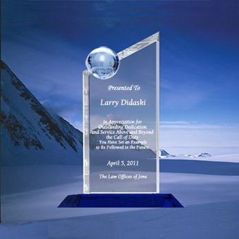 Goodcount - Crystal Appreciation Award - Customized Merchandise Near Me - Irvine, California