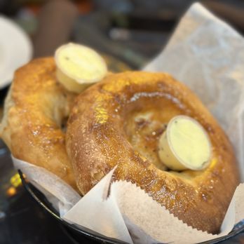 Rokhat Grill - a basket of donuts with butter - Uzbek Near Me - Plano, Texas Rokhat Grill - a basket of donuts with butter - Uzbek Near Me - Plano, Texas