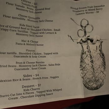 Casa Vega - Kids menu - Mexican Near Me - Sherman Oaks, California