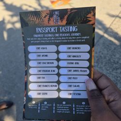 Food tasting passport