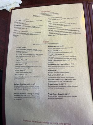 Menu photo 2 Red House BBQ Tehachapi, CA