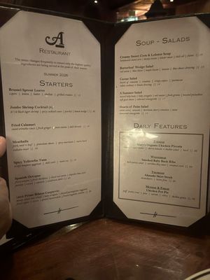 Menu photo 1 A Restaurant Newport Beach, CA Menu photo 1 A Restaurant Newport Beach, CA