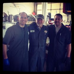 Jim & Dave's Sinclair Serv Sta - DJ, Dave, and Ricky (Family operates business!)