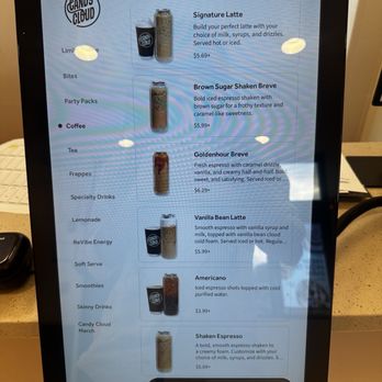 Candy Cloud - Ordering kiosk - Coffee & Tea Near Me - Oswego, Illinois Candy Cloud - Ordering kiosk - Coffee & Tea Near Me - Oswego, Illinois