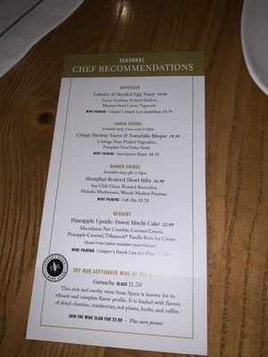 Menu photo 3 Cooper’s Hawk Winery & Restaurant New Lenox, IL Menu photo 3 Cooper’s Hawk Winery & Restaurant New Lenox, IL