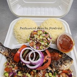 Akwaba - Dorade royal attieke (couscous de manioc).