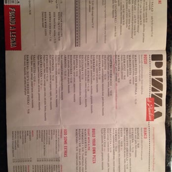 Pizza Brutta - Real menu - Pizza Near Me - Madison, Wisconsin