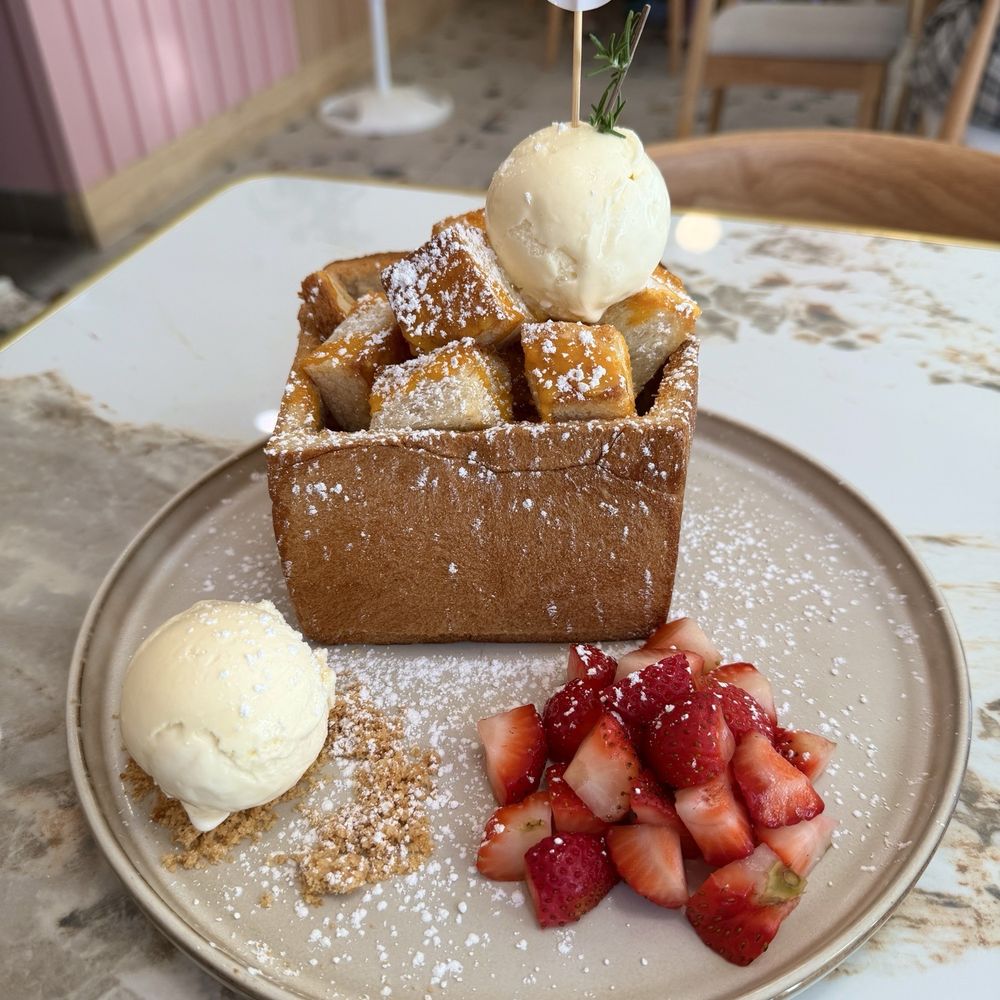 salted egg custard toast